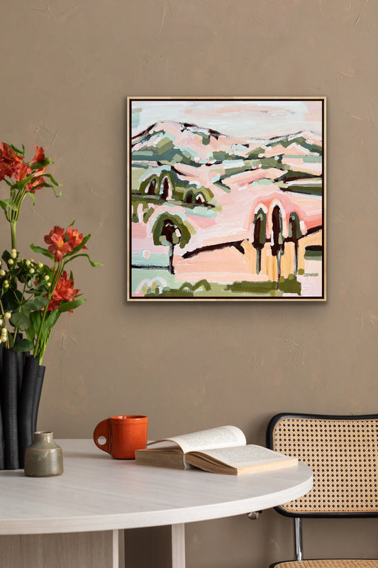 Tranquil Heart 53 x 53 cm FRAMED SOLD **Exclusive to JUMBLED**