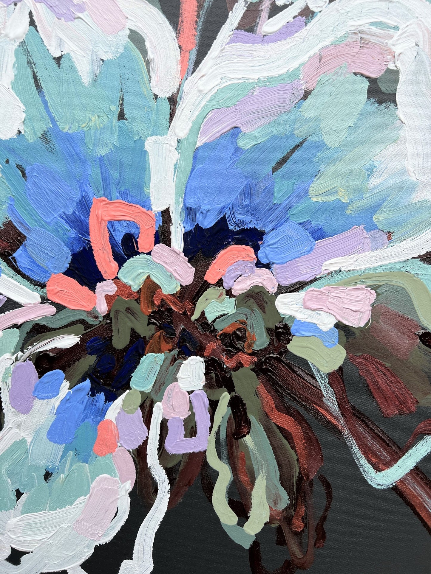 Ultra Blue 53x53cm FRAMED Sold