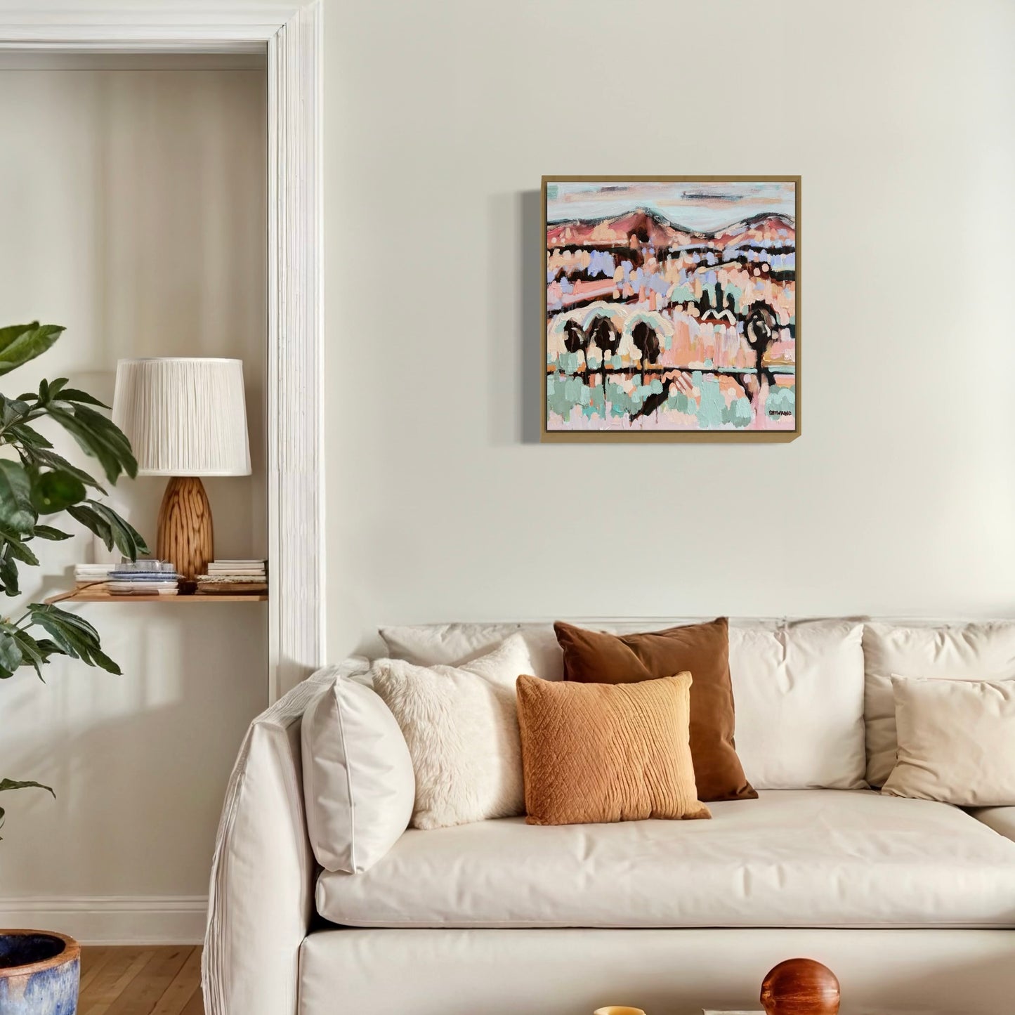 Way Back Home 53 x 53 cm FRAMED