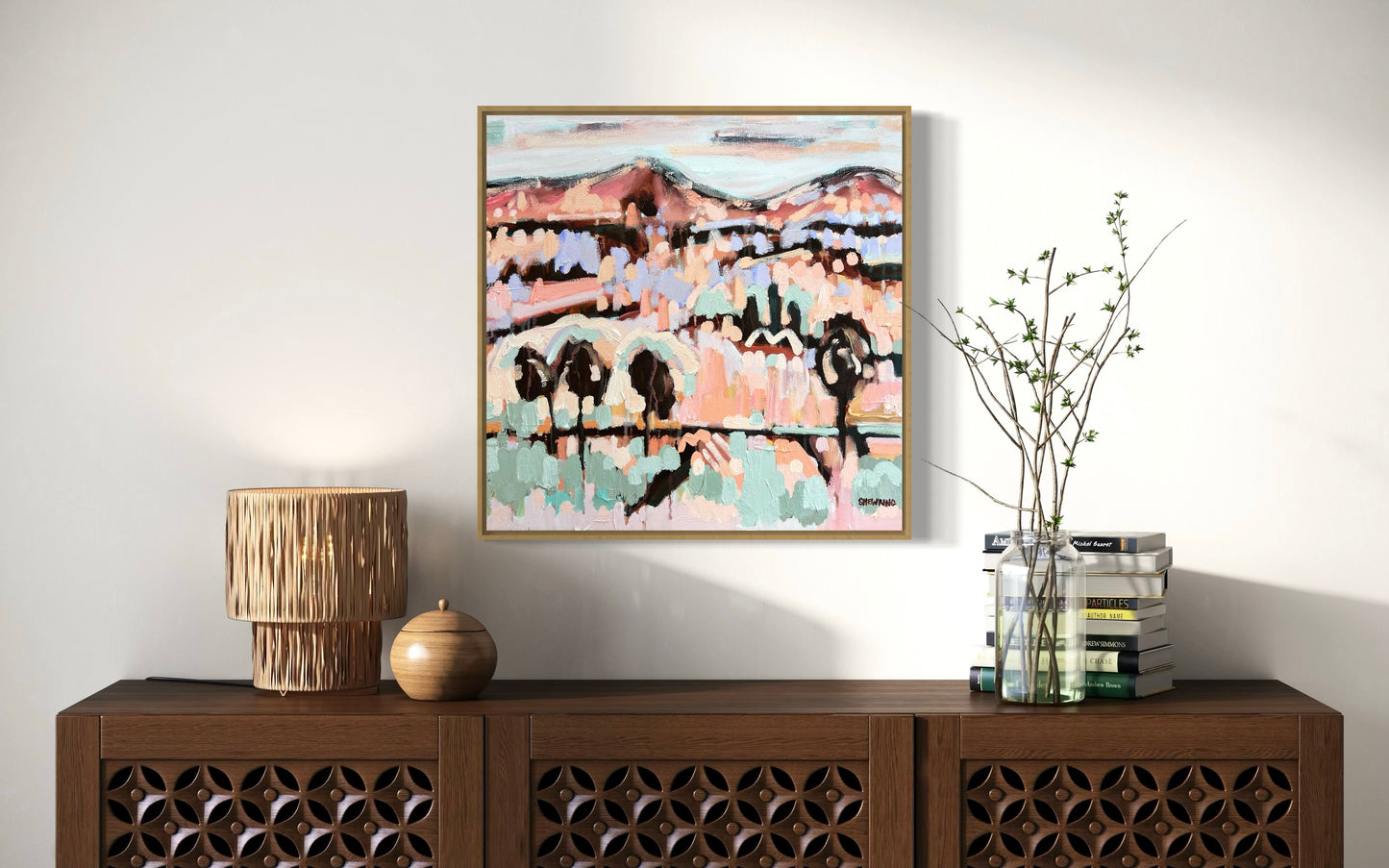 Way Back Home 53 x 53 cm FRAMED