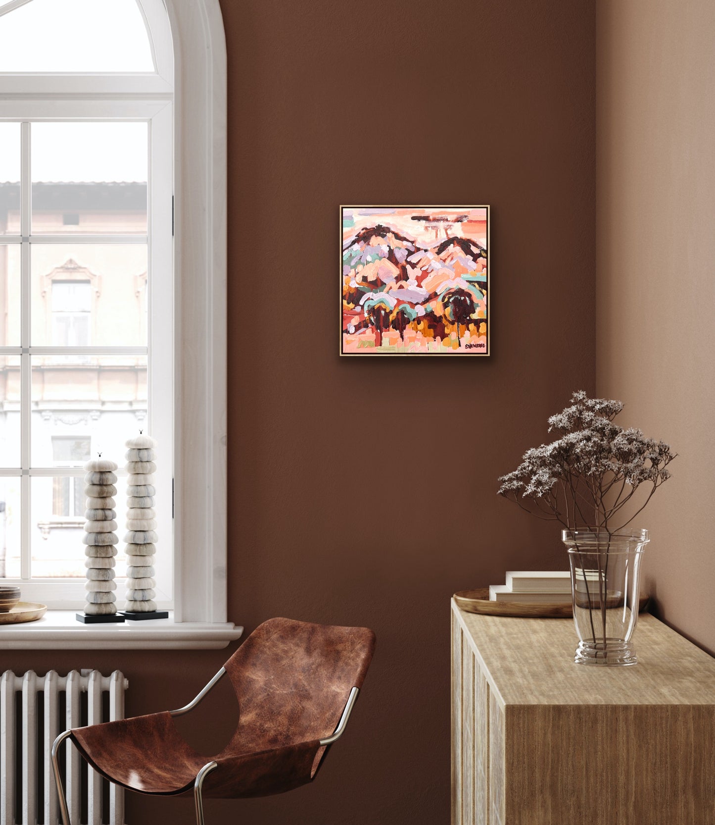 Wildflower Country 33x33cm FRAMED