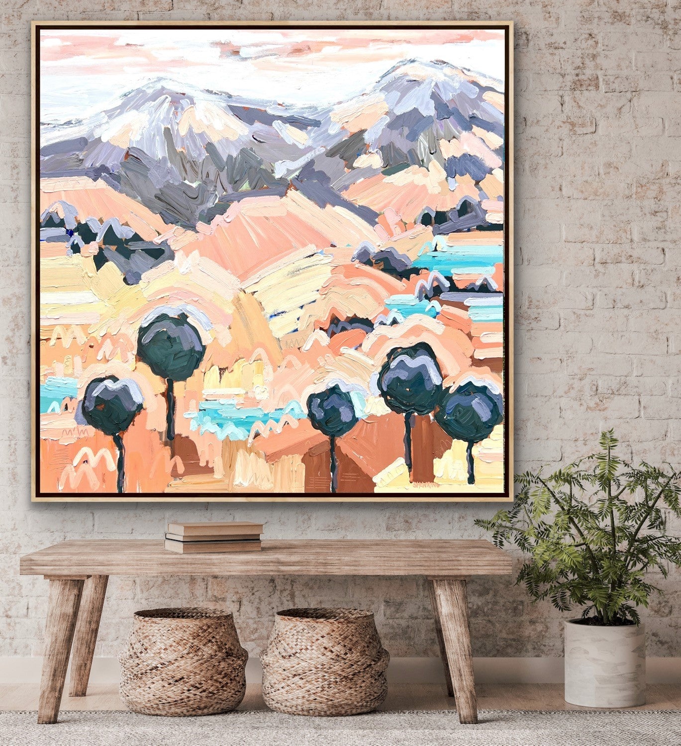 Wonderful Life 120x120cm FRAMED SOLD