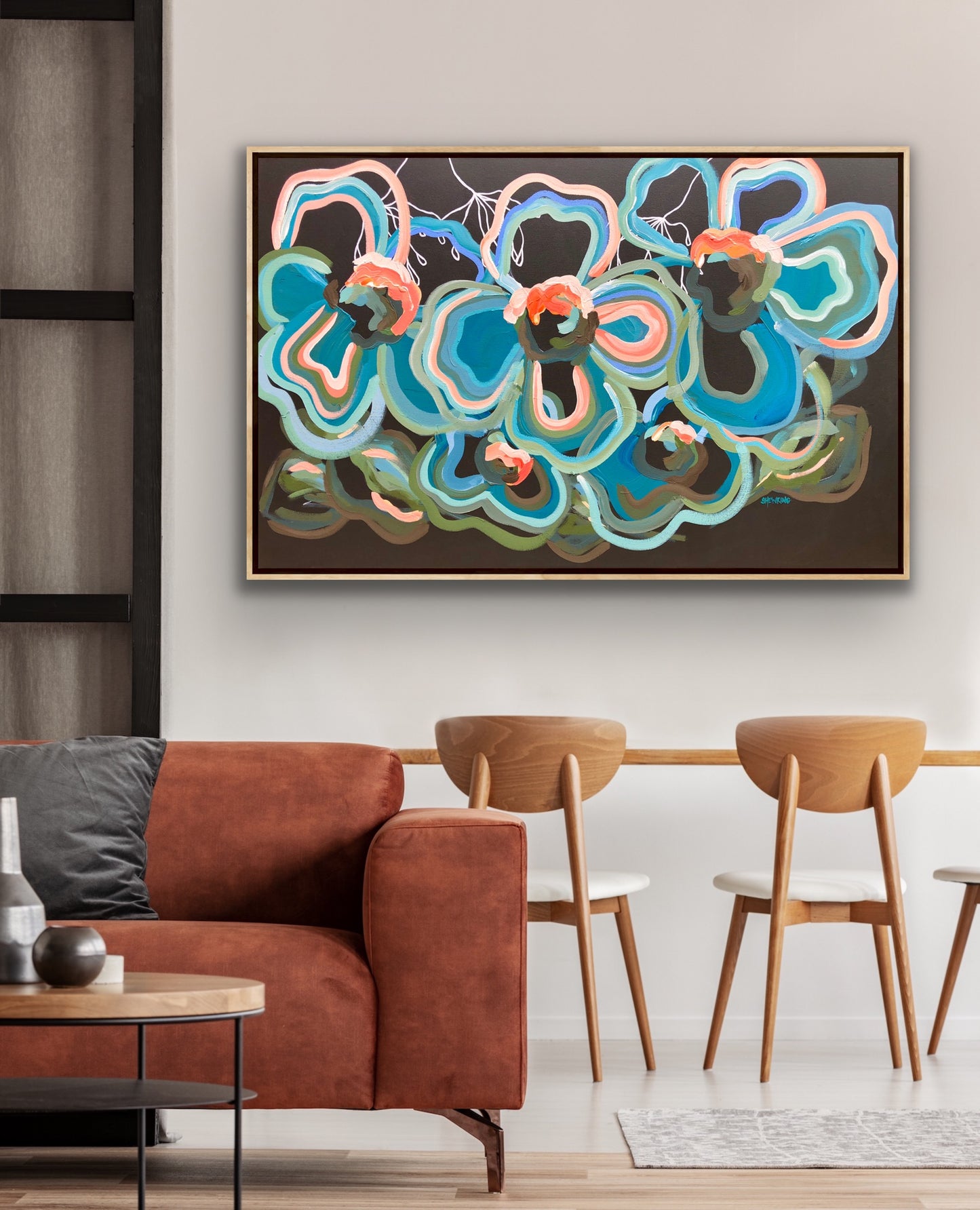 Blue Botanica 140x90cm SOLD