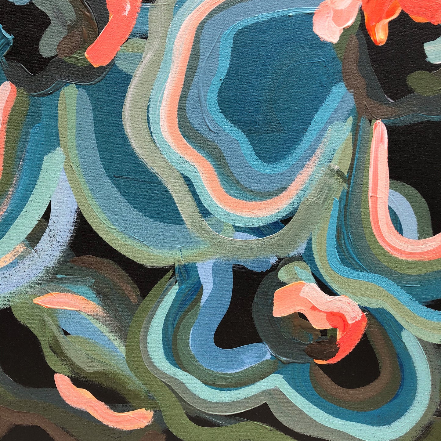 Blue Botanica 140x90cm SOLD