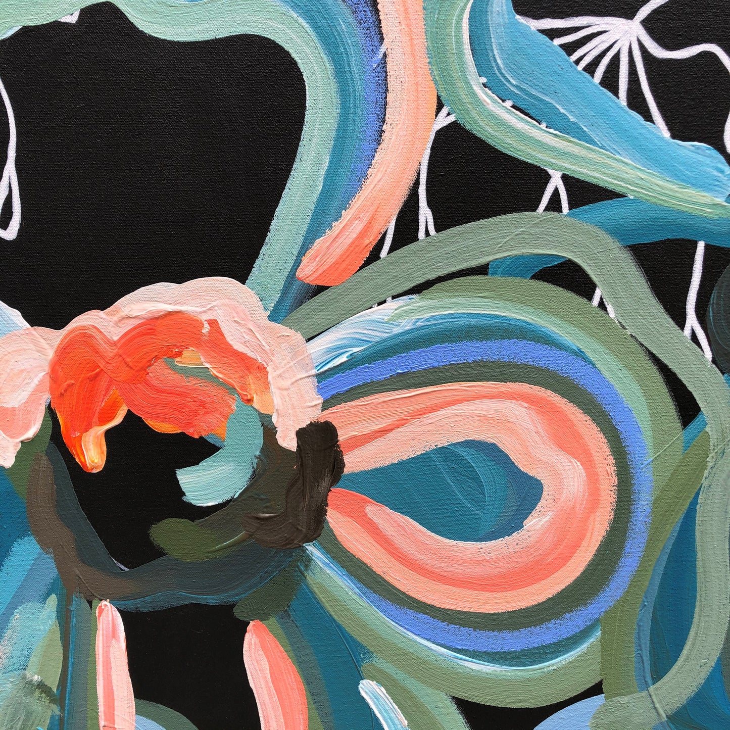 Blue Botanica 140x90cm SOLD