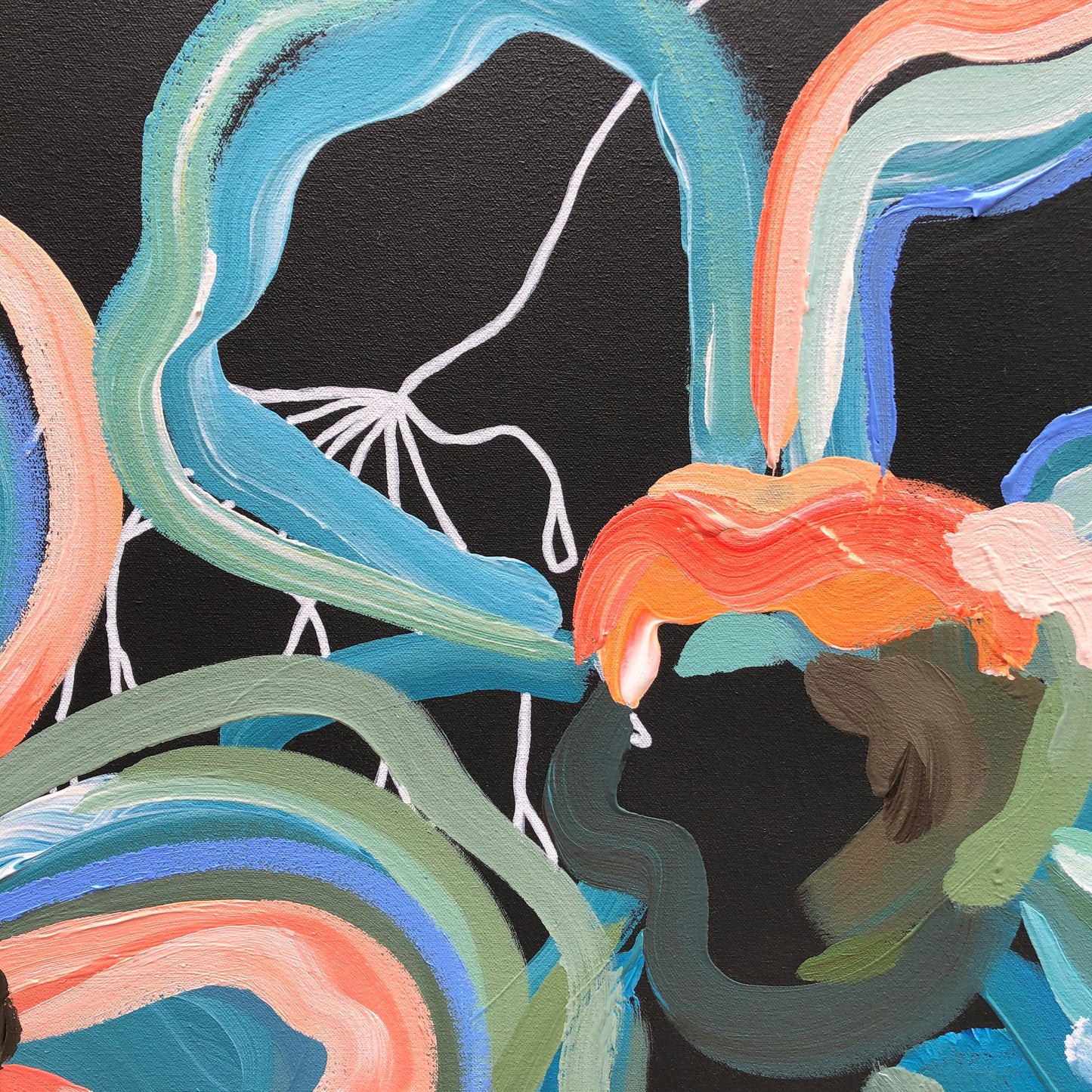 Blue Botanica 140x90cm SOLD