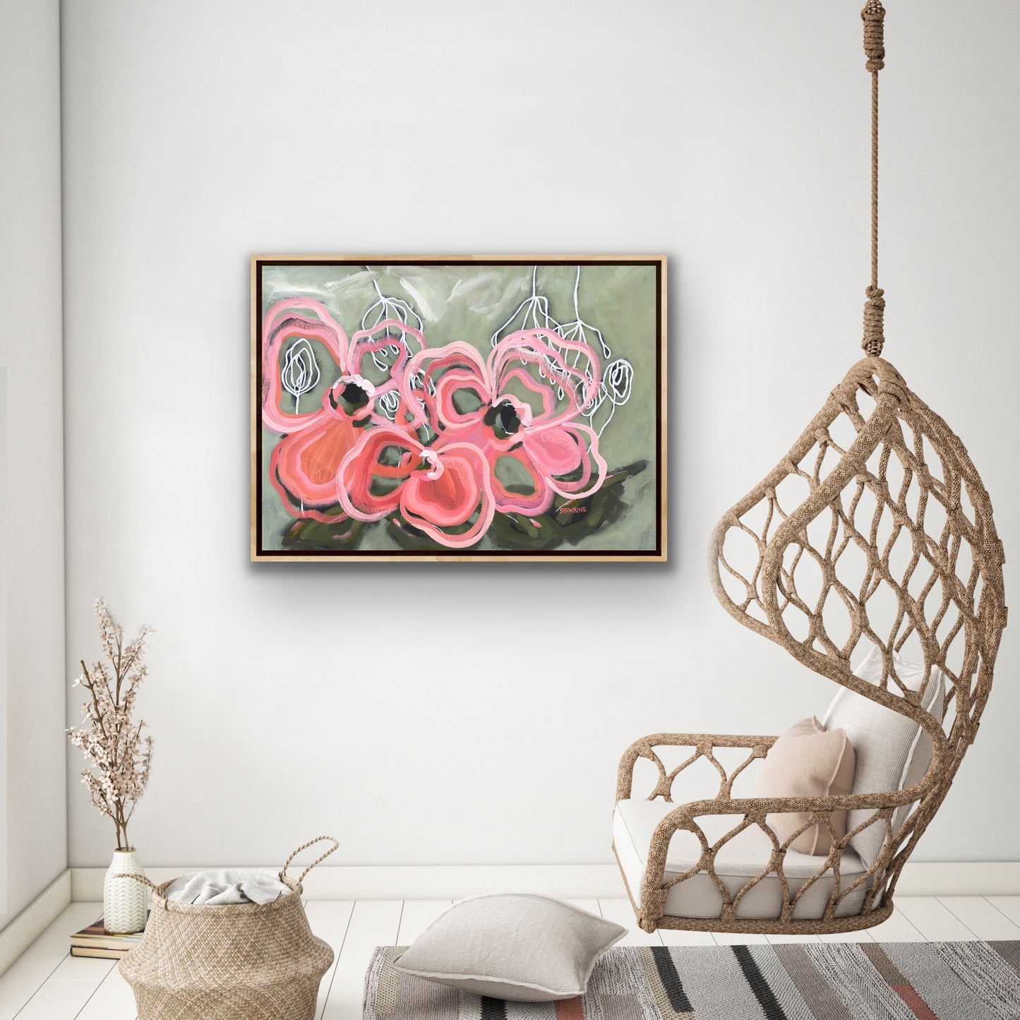 Champagne Blush 90x65cm SOLD