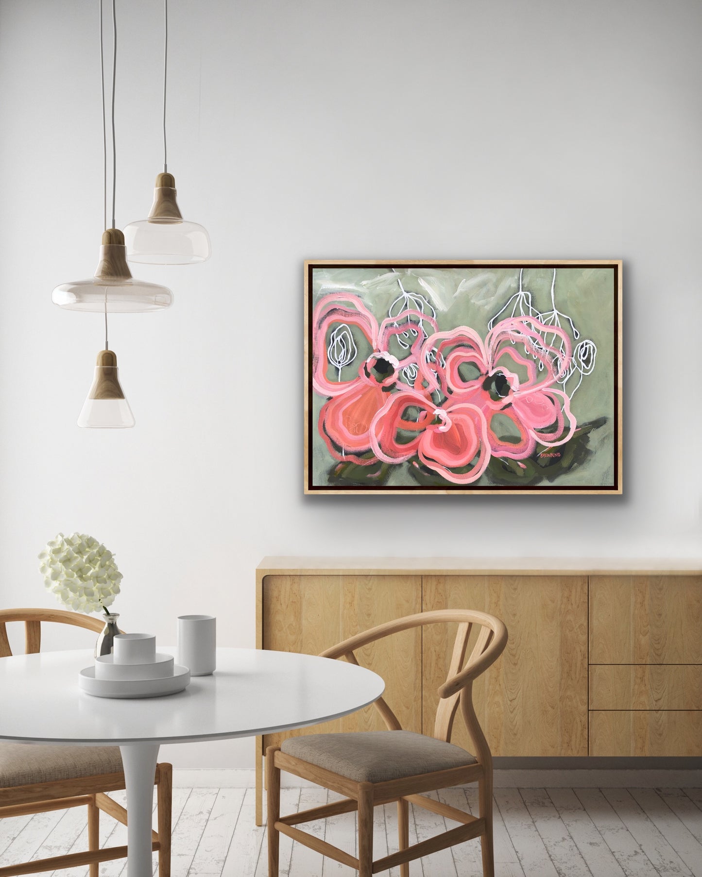 Champagne Blush 90x65cm SOLD