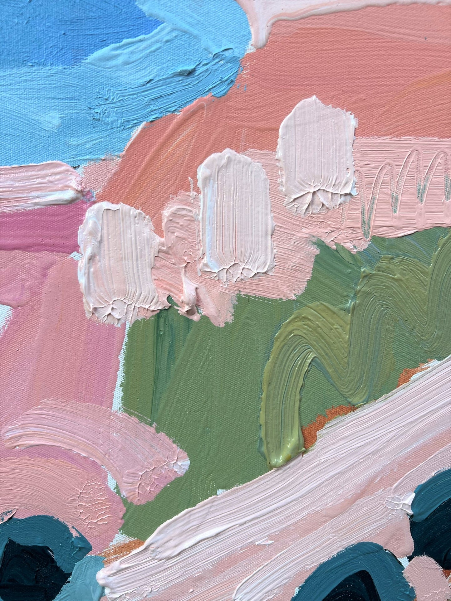 Countryside Love 110x110cm FRAMED ***Exclusively at JUMBLED Online - SOLD