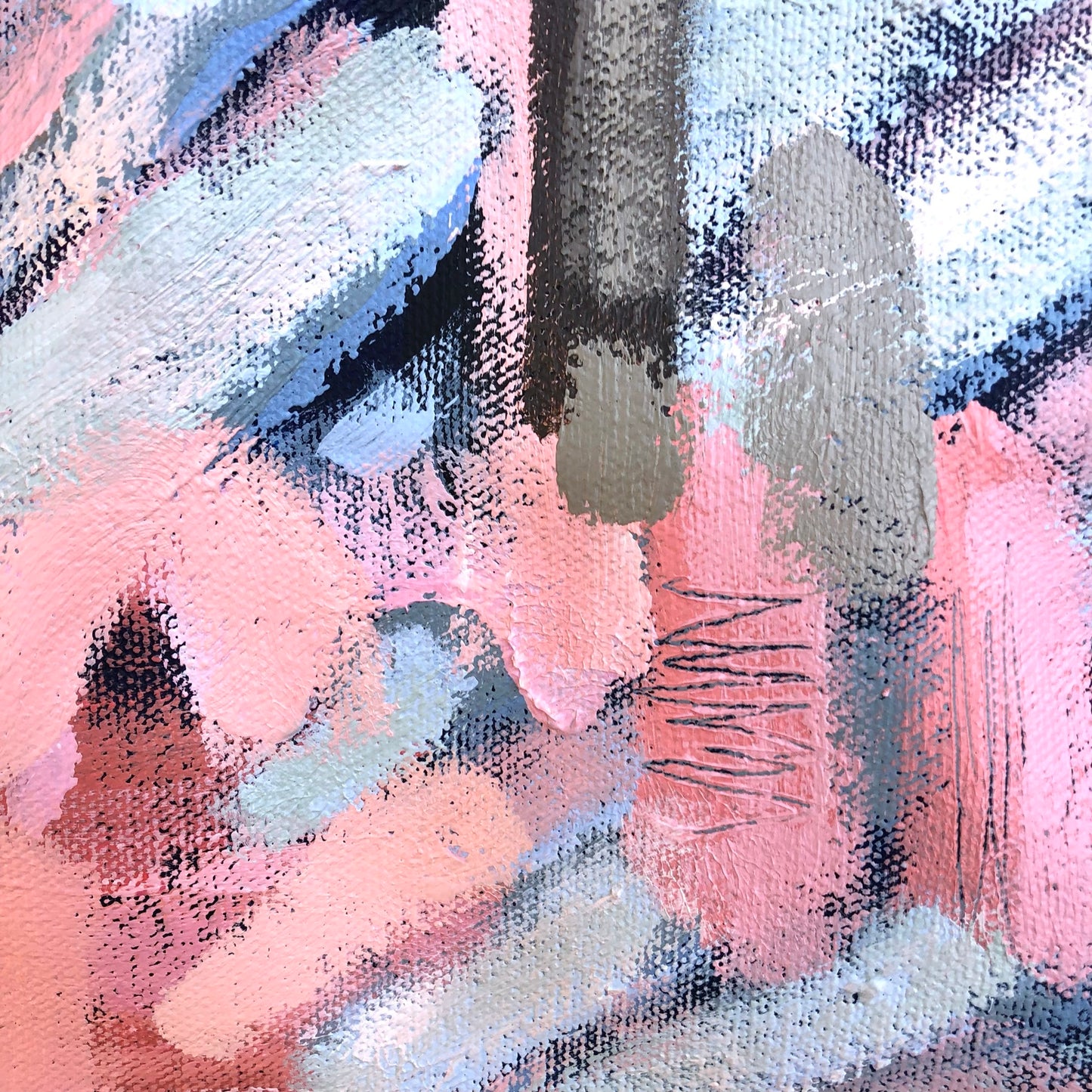Fields Of Love 153x133cm FRAMED SOLD