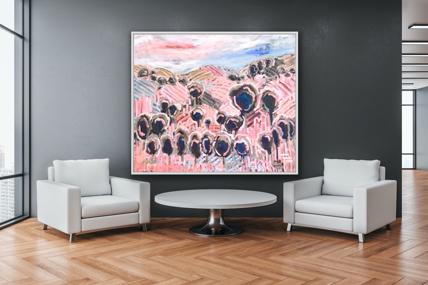 Fields Of Love 153x133cm FRAMED SOLD