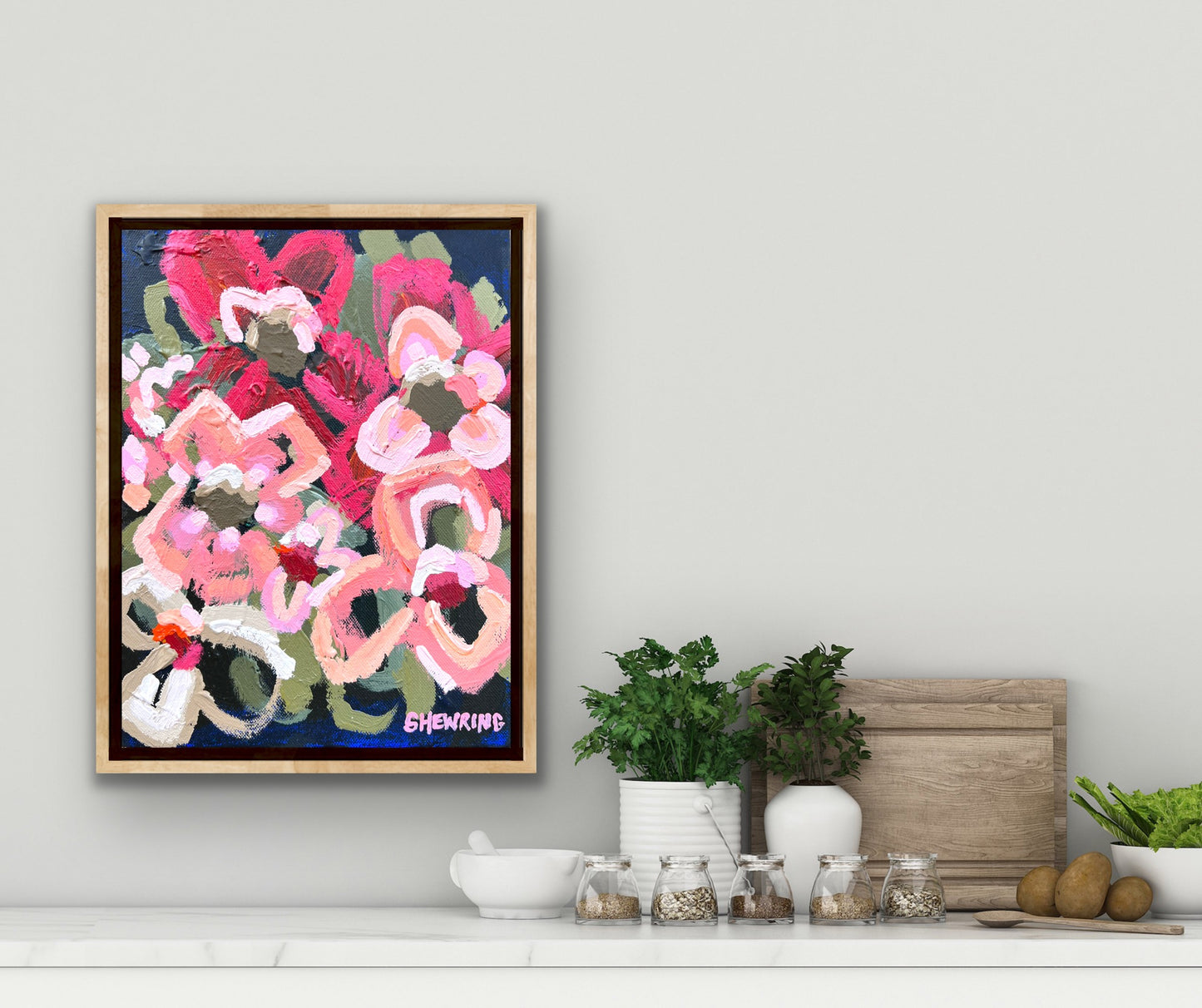 First Light 30x23cm FRAMED SOLD