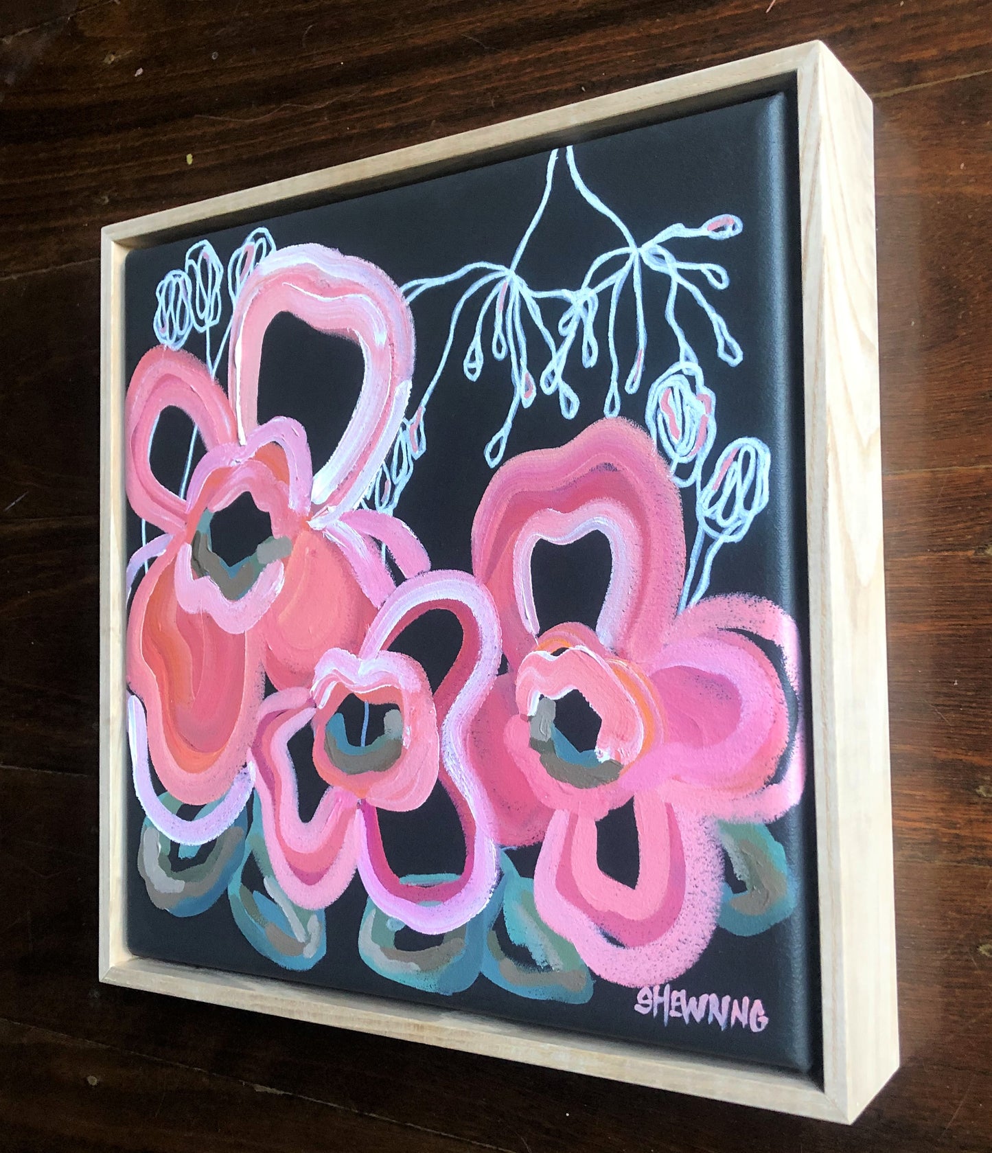 Love Bites 33x33cm framed SOLD
