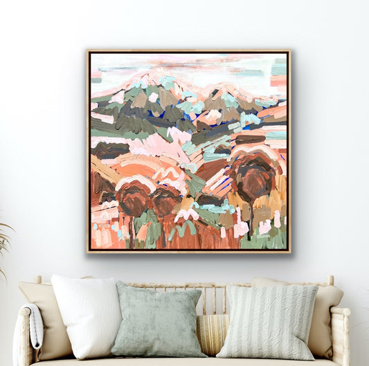 Land Of Love FRAMED 100x100cm SOLD***exclusively at JUMBLED Online