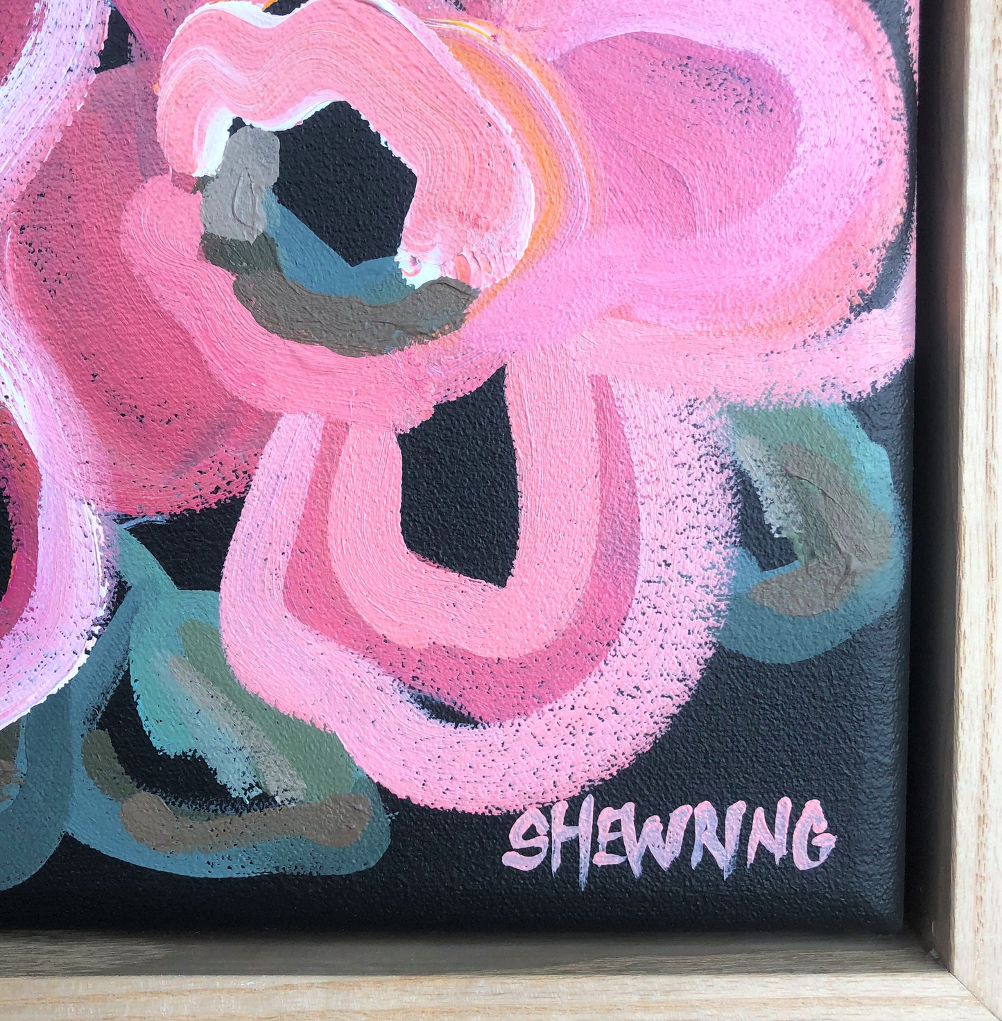 Love Bites 33x33cm framed SOLD