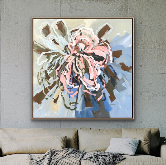 Love Full Bloom 150x150cm FRAMED SOLD