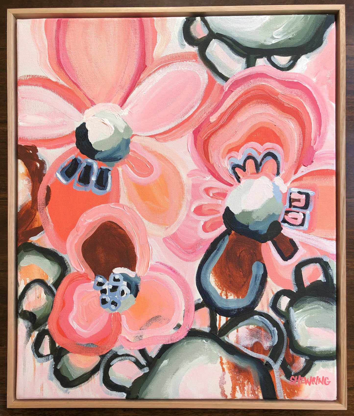 Love To Dream - Framed in Tasmanian Oak 63x53cm SOLD