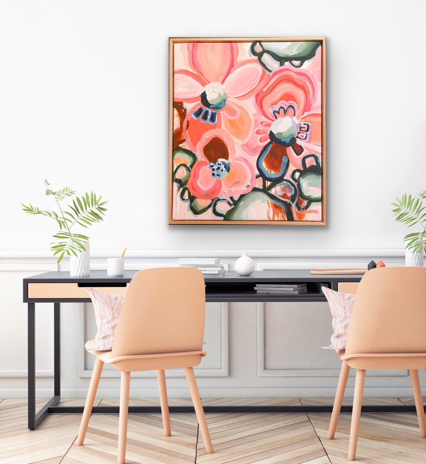 Love To Dream - Framed in Tasmanian Oak 63x53cm SOLD