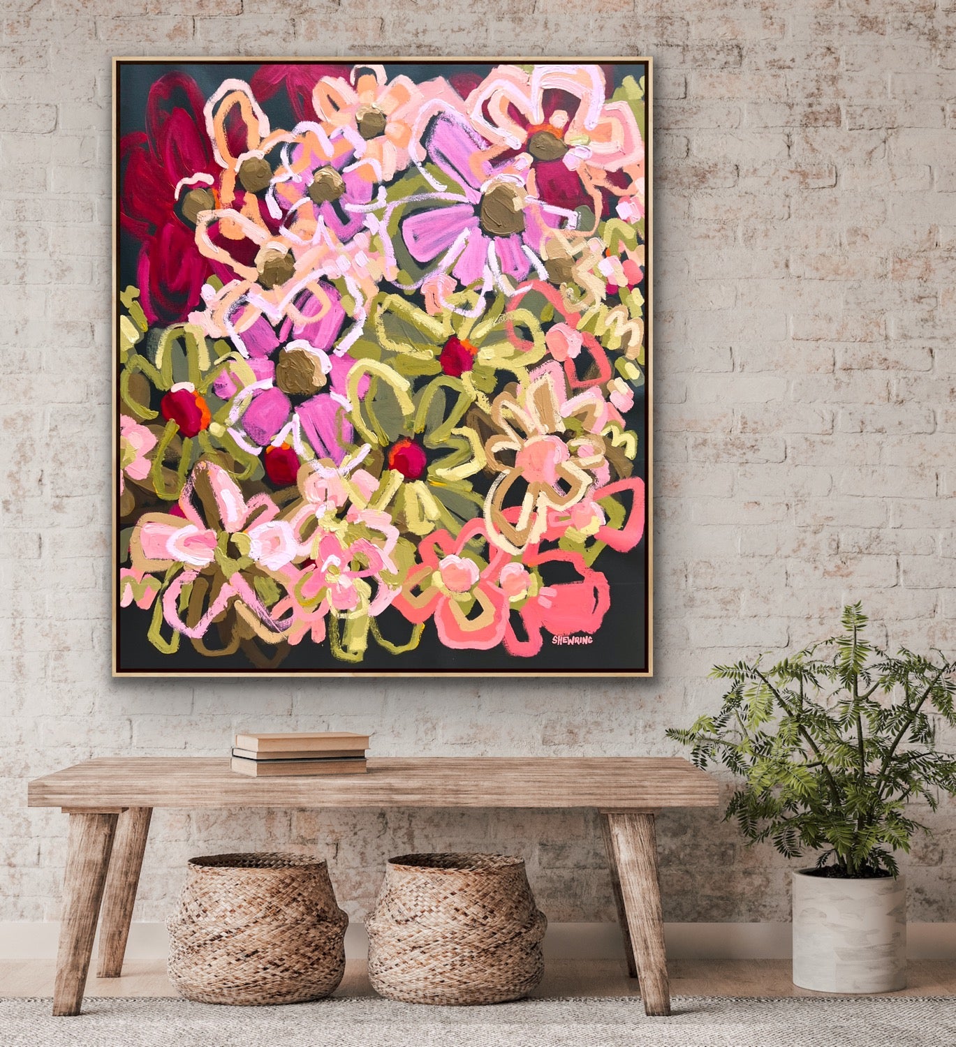 Love You For Life 111 x 98 cm FRAMED SOLD