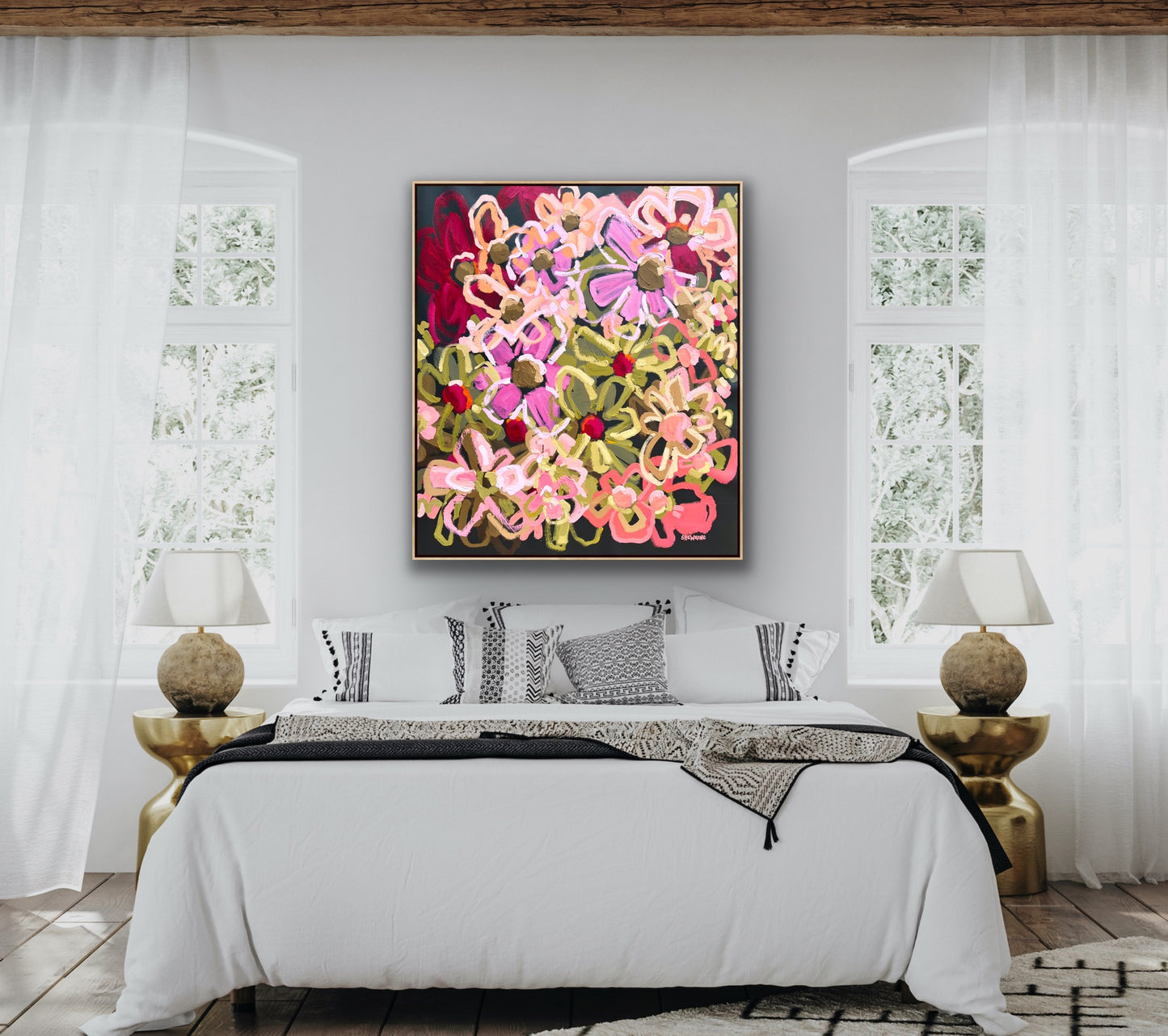 Love You For Life 111 x 98 cm FRAMED SOLD