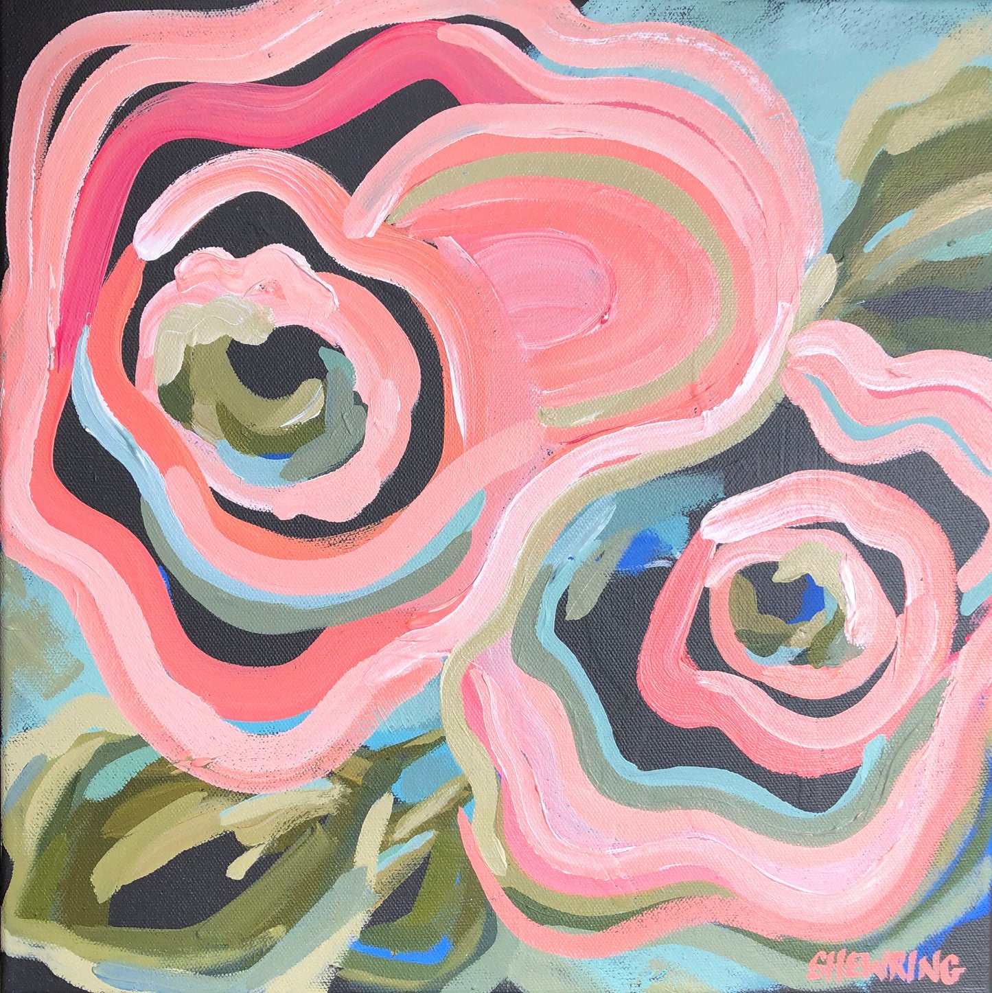 Love In Motion 35x35cm SOLD