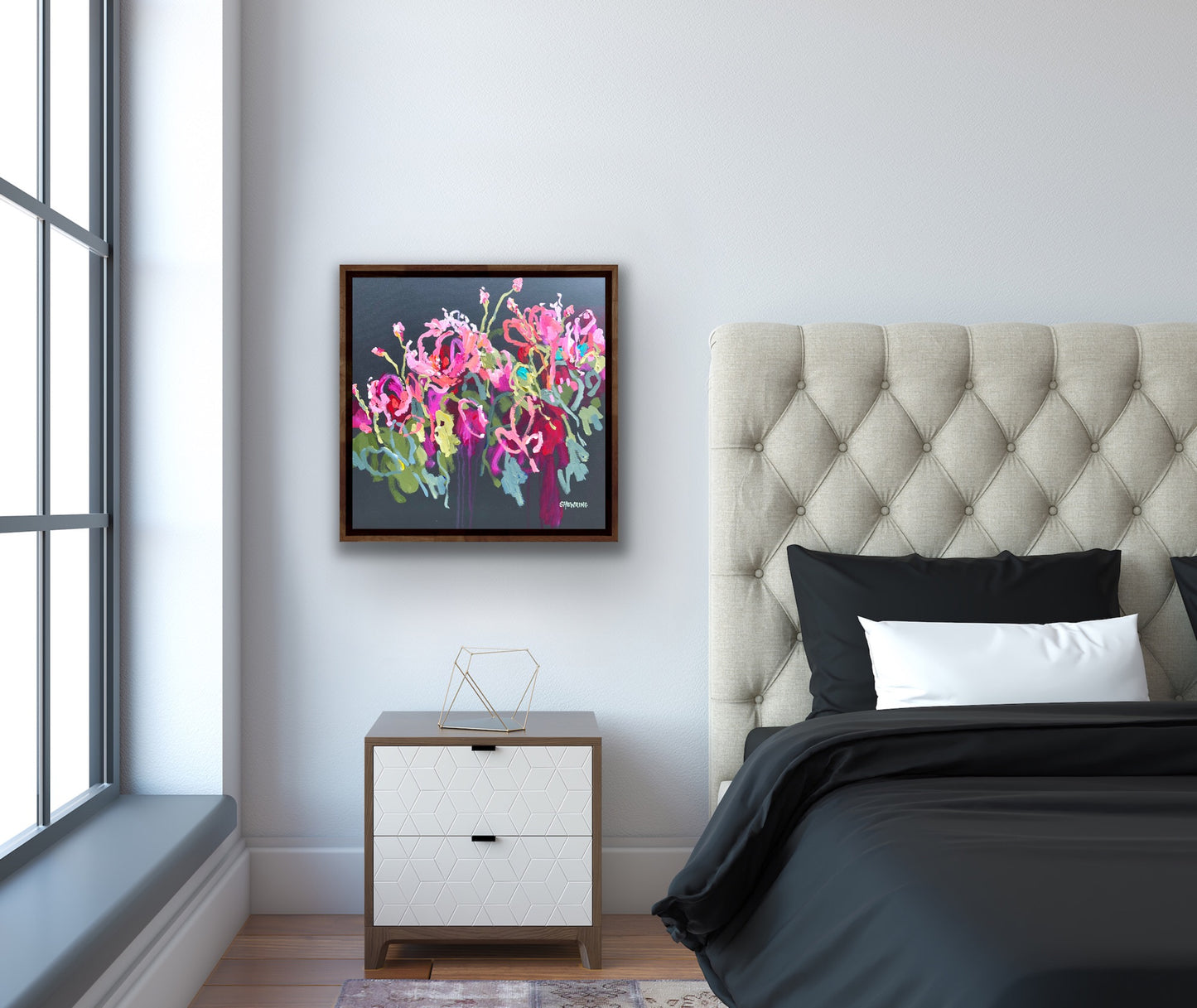 Lovers Summer 53x53 cm FRAMED SOLD
