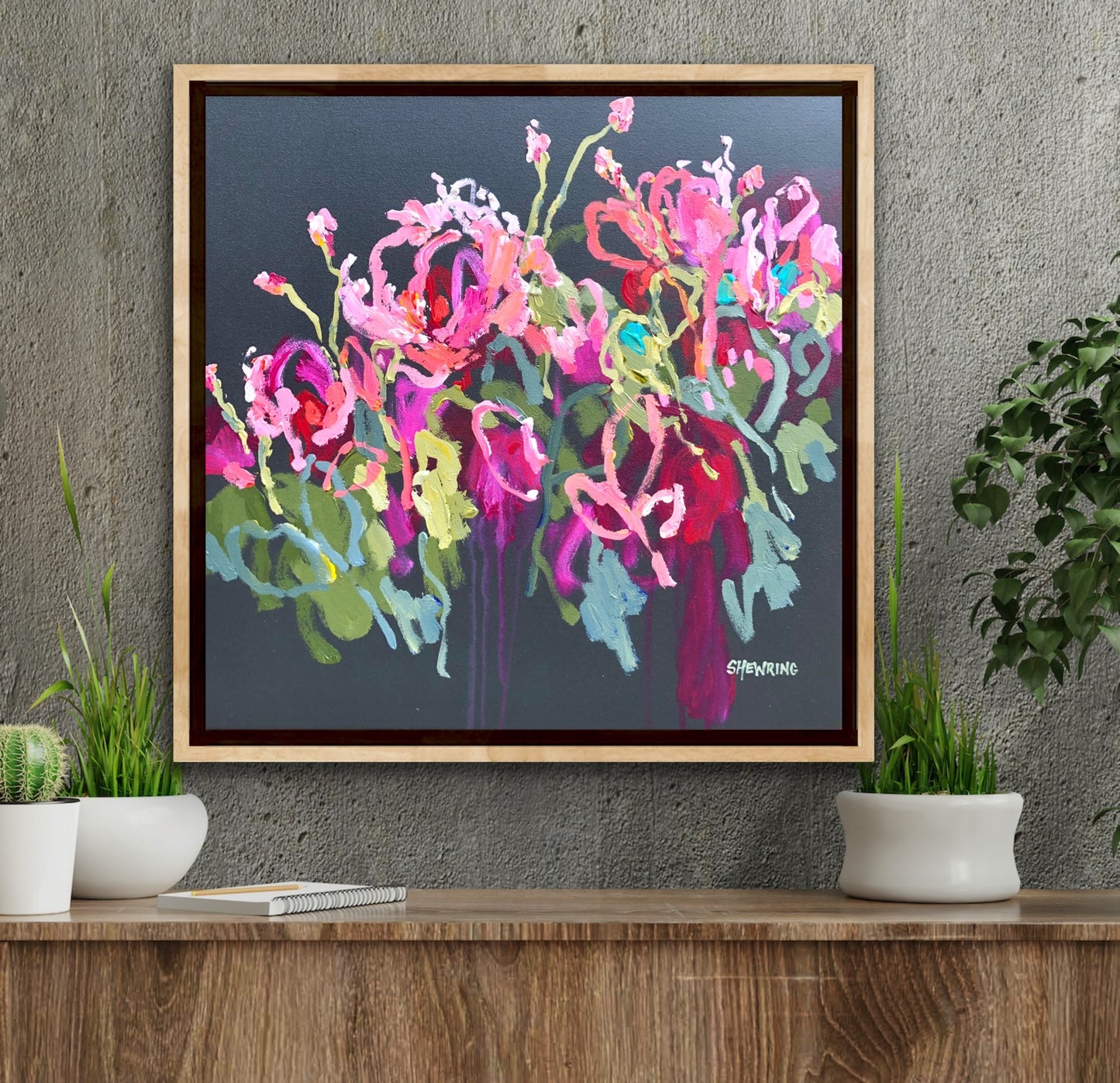 Lovers Summer 53x53 cm FRAMED SOLD