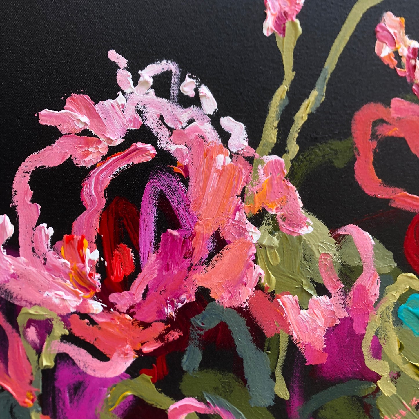 Lovers Summer 53x53 cm FRAMED SOLD