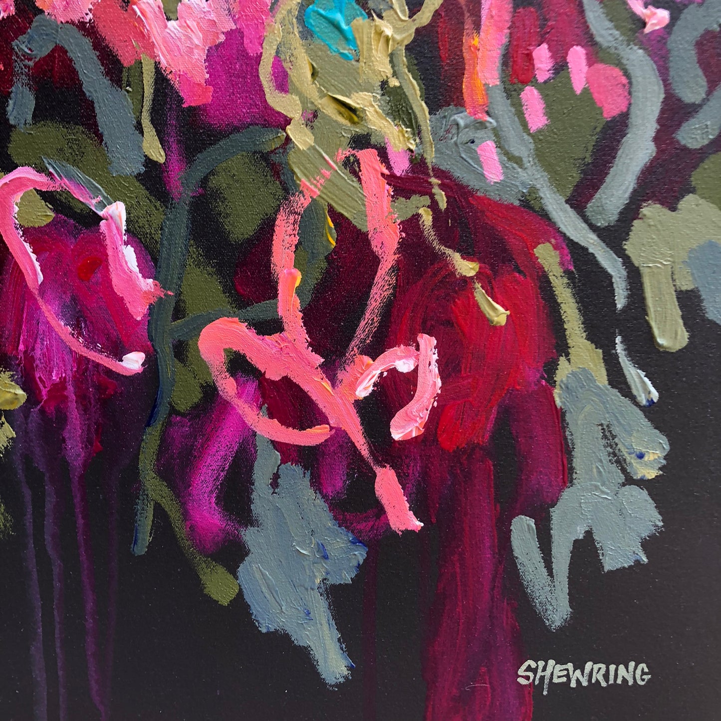 Lovers Summer 53x53 cm FRAMED SOLD