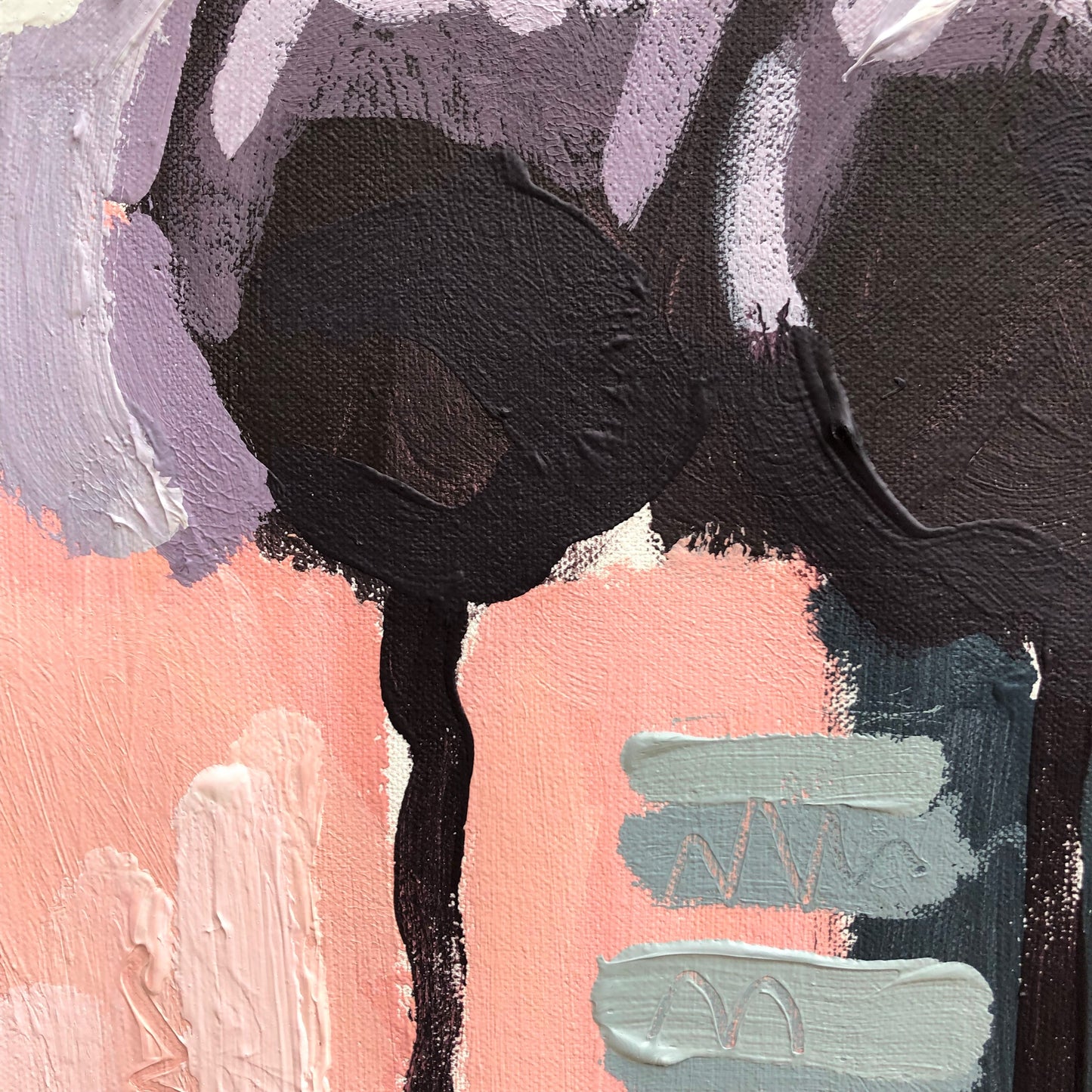 Lovers Sunset 85x81cm SOLD