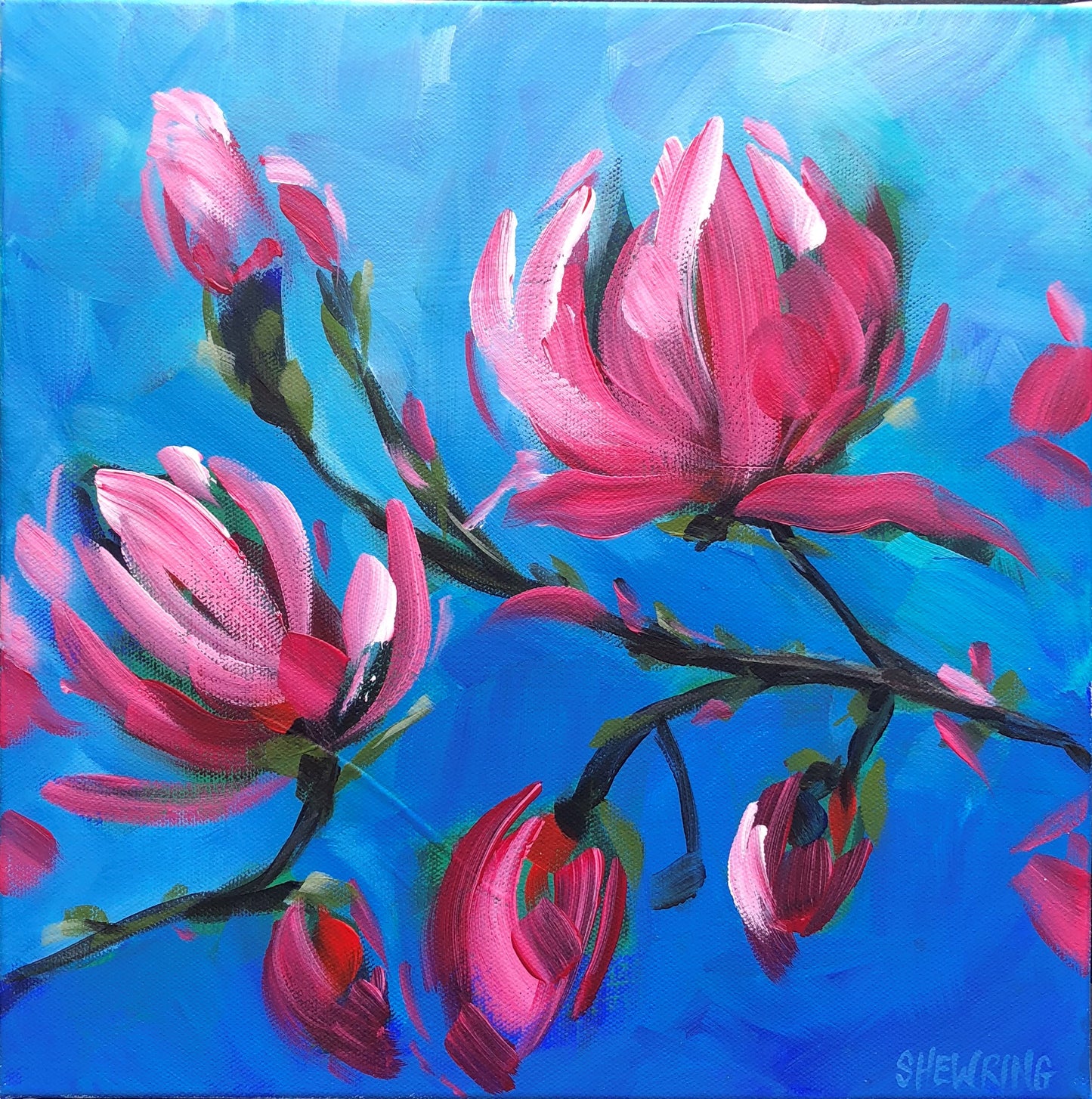 Magnolia II 30x30cm SOLD