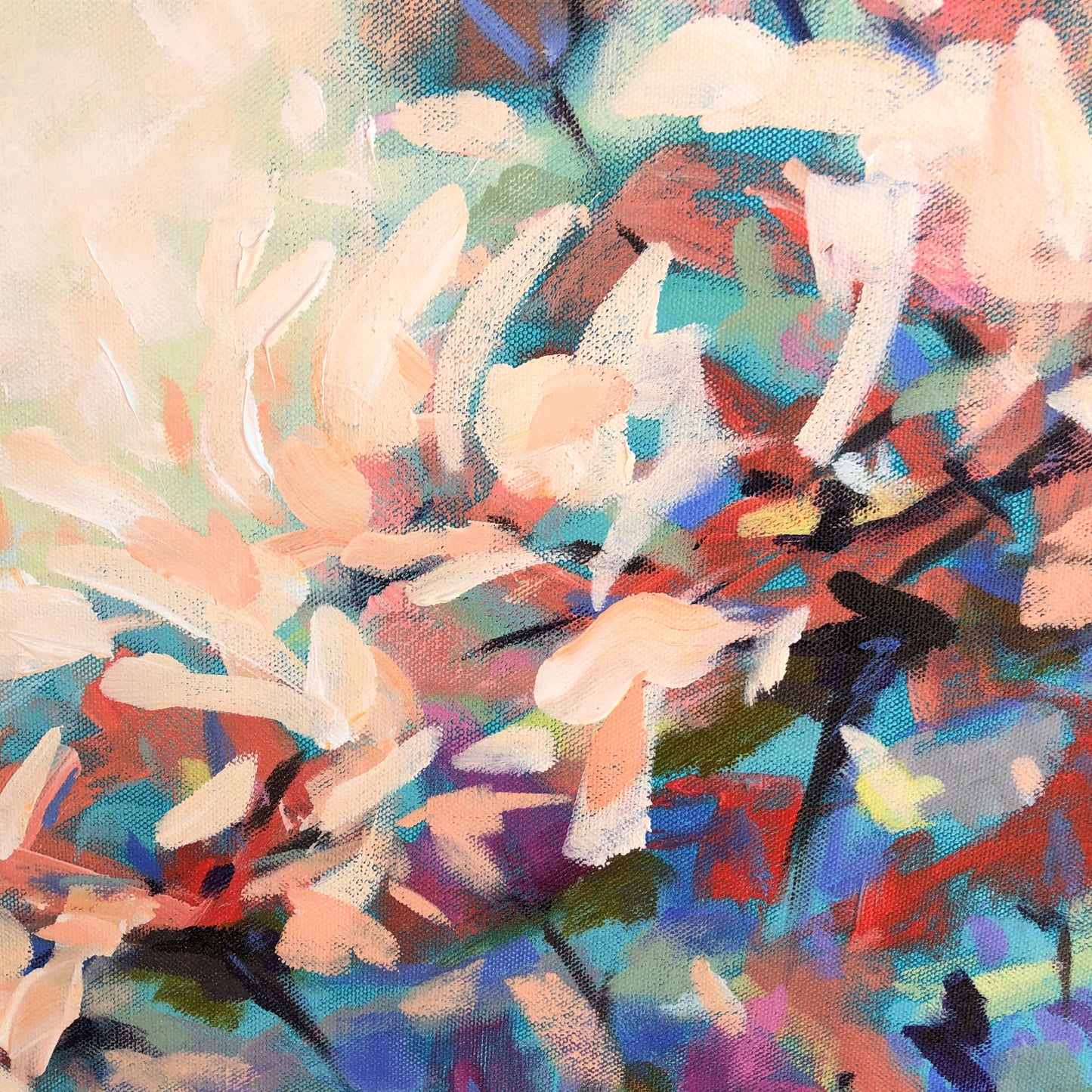 New Flower 87x87cm SOLD