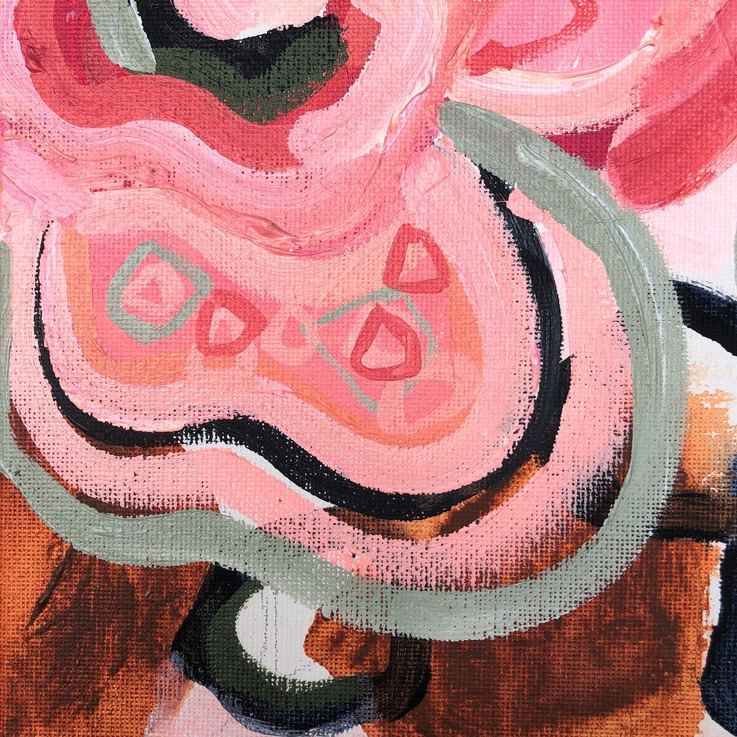 Pink Kiss 28x23cm Framed SOLD