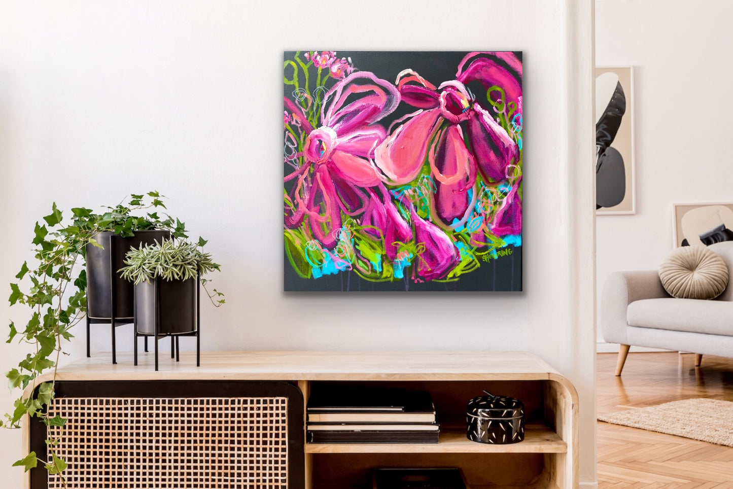 Pink Sunshine 61x61cm SOLD