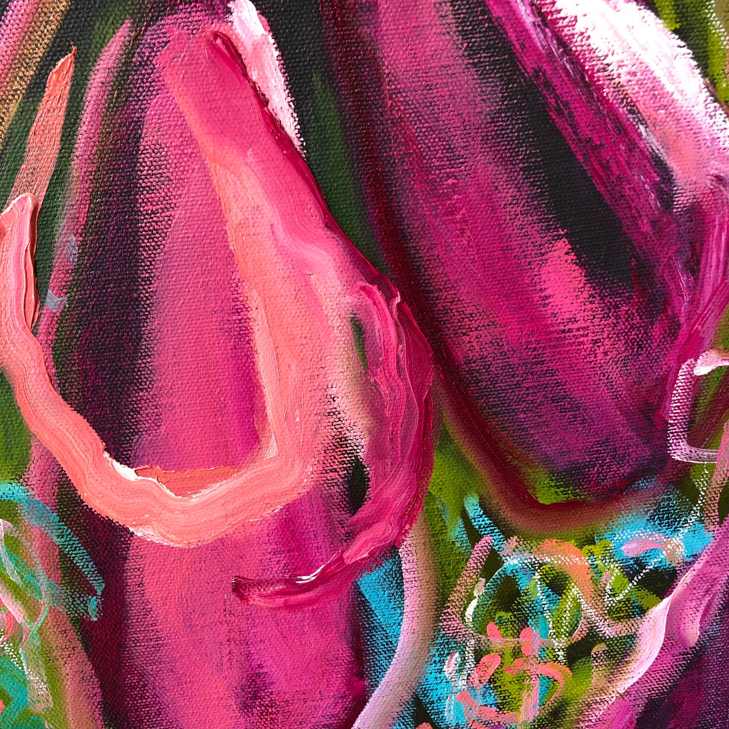 Pink Sunshine 61x61cm SOLD