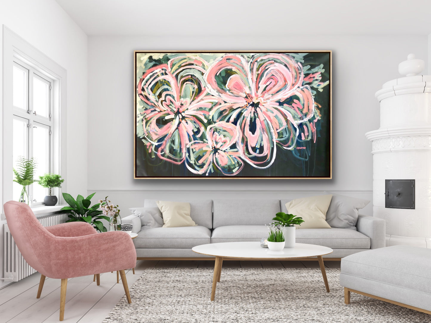 Pure Romance 174x111cm FRAMED SOLD