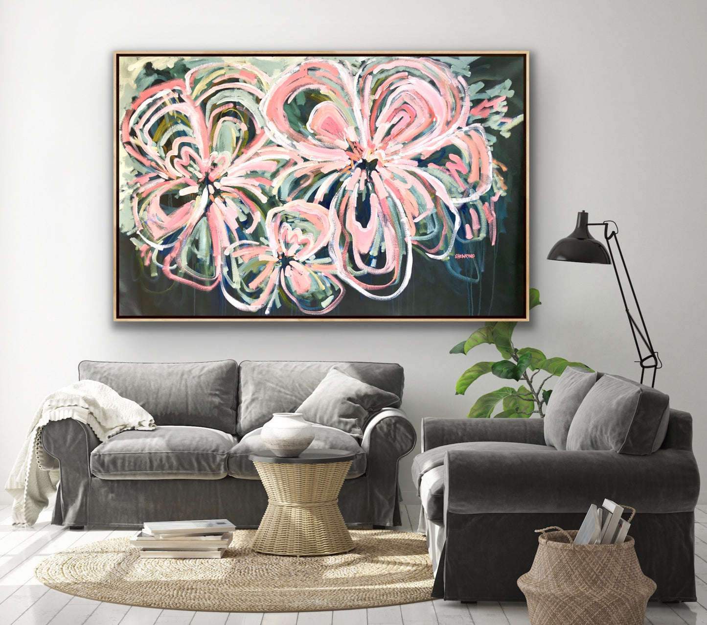 Pure Romance 174x111cm FRAMED SOLD