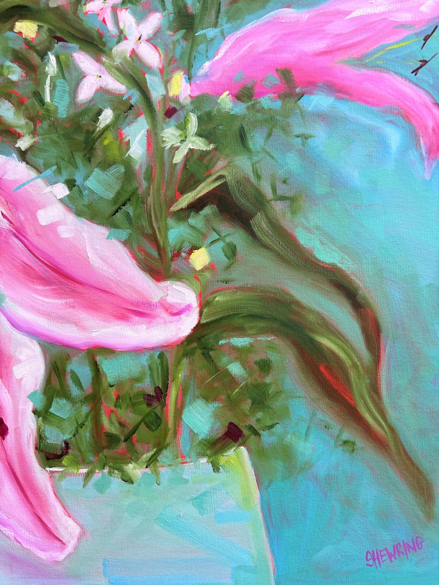 Scent Of Love 94 x94 cm Framed SOLD