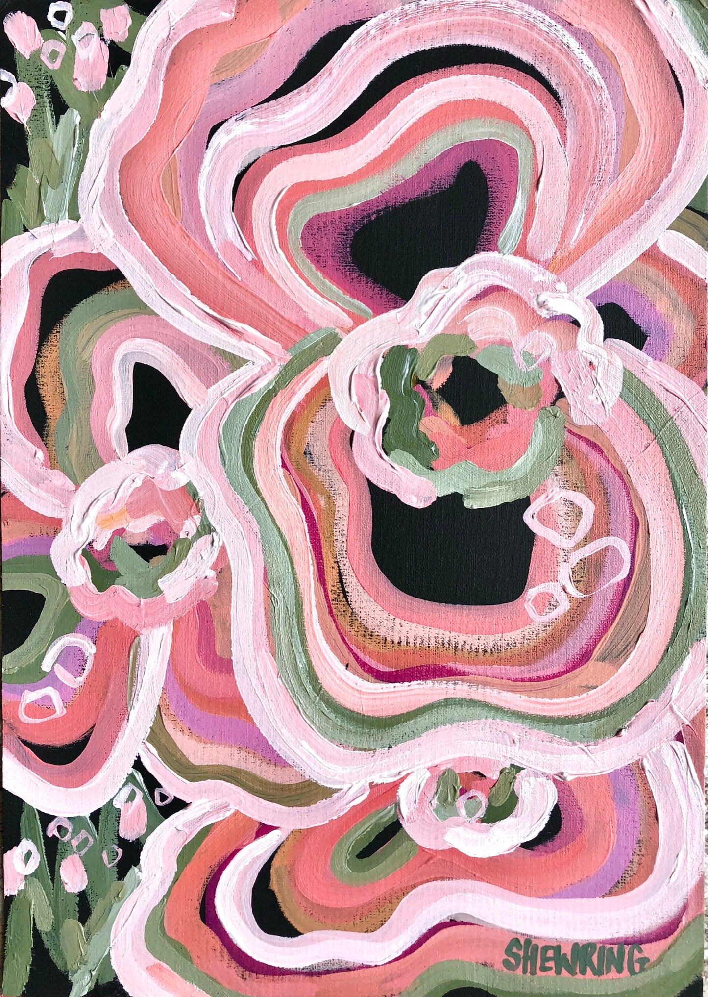 Sugar Cake - A3 canvas paper (unframed) 42x30cm SOLD