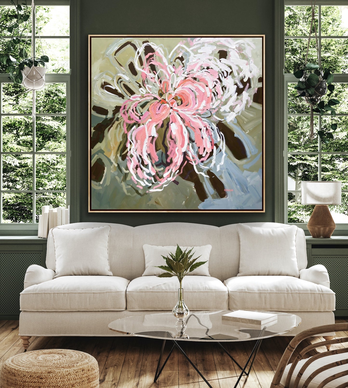 Summer Of Love 150x150cm FRAMED SOLD