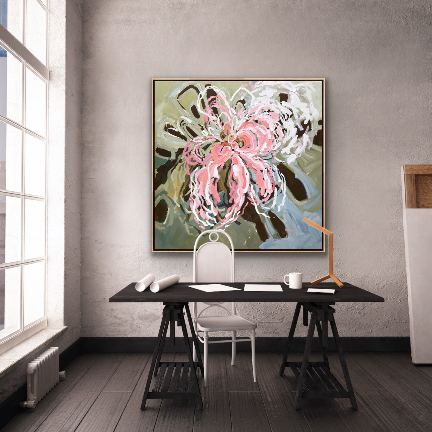 Summer Of Love 150x150cm FRAMED SOLD