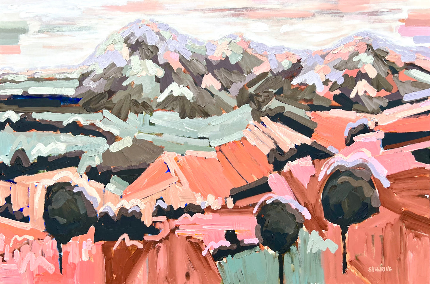 Summer Summit FRAMED 150x100cm SOLD ***exclusively at JUMBLED Online