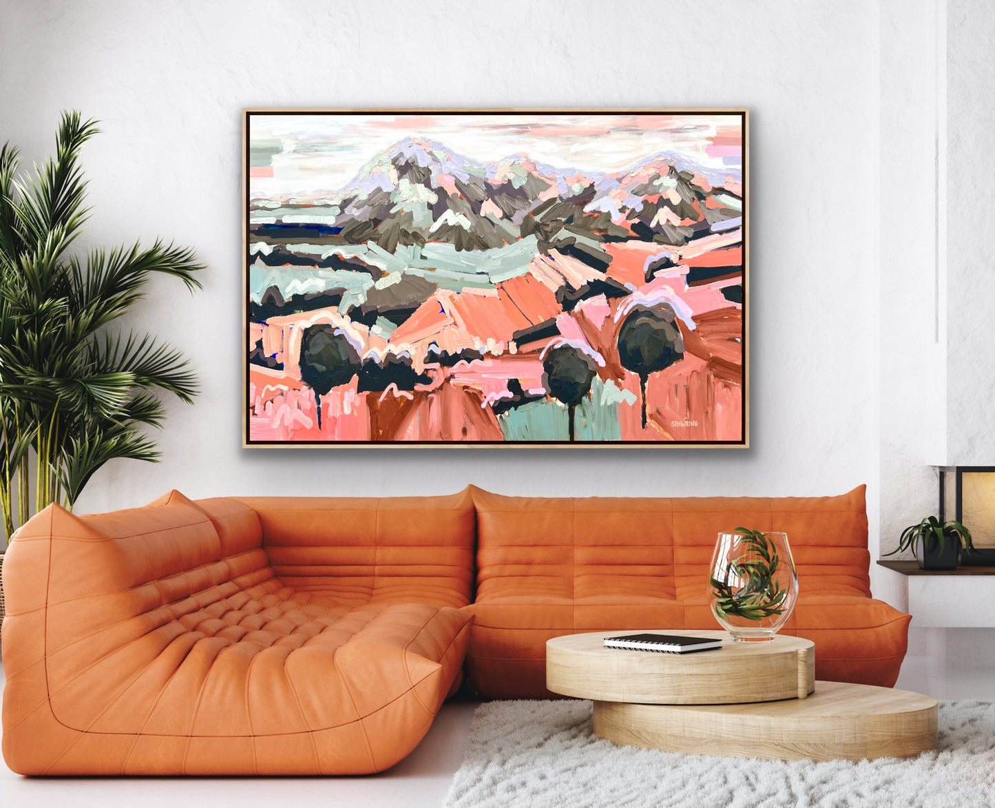 Summer Summit FRAMED 150x100cm SOLD ***exclusively at JUMBLED Online