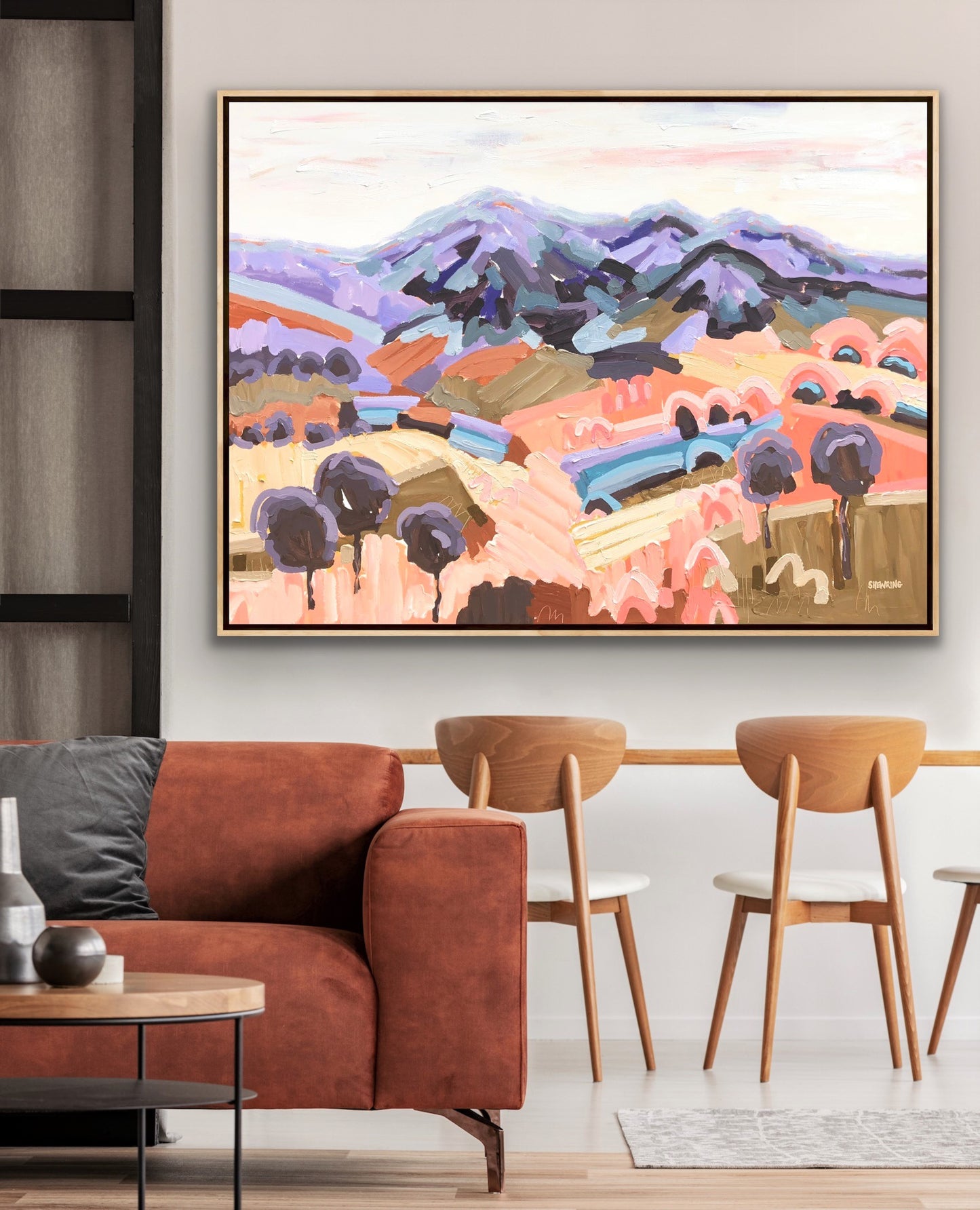 Sunshine On Macedon FRAMED 150x100cm