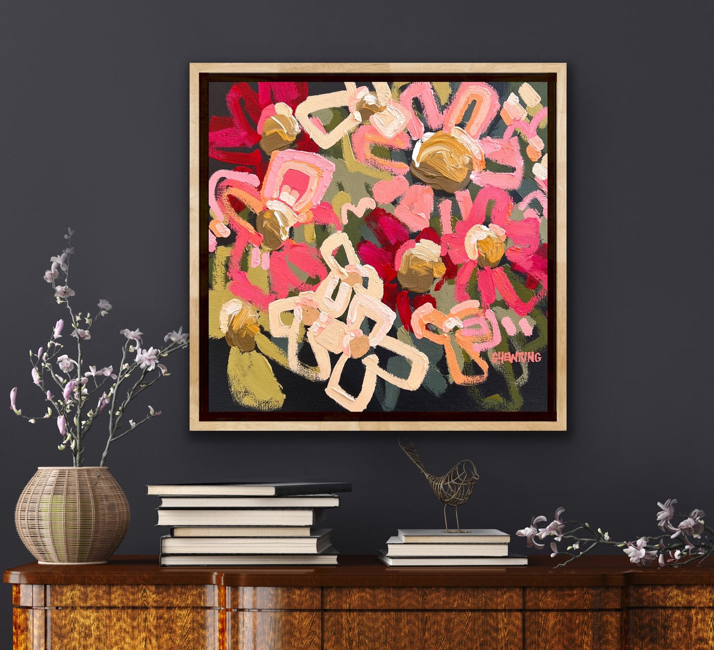 The Embrace 45x45cm FRAMED SOLD