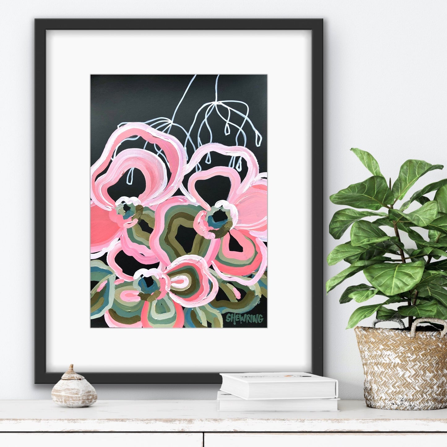 Three Loves - A3 canvas paper (unframed) 42x30cm SOLD