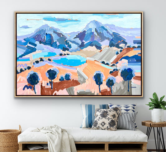 Tranquility Base 150x100cm FRAMED SOLD **exclusive to JUMBLED Online **