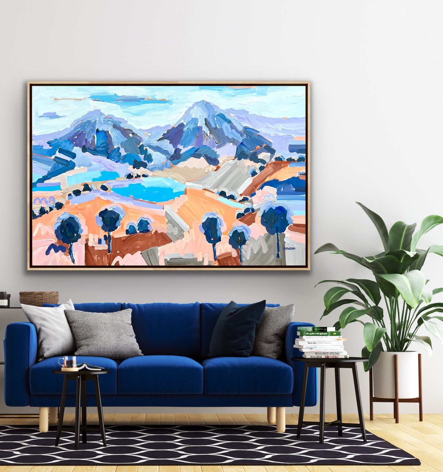 Tranquility Base 150x100cm FRAMED SOLD **exclusive to JUMBLED Online **