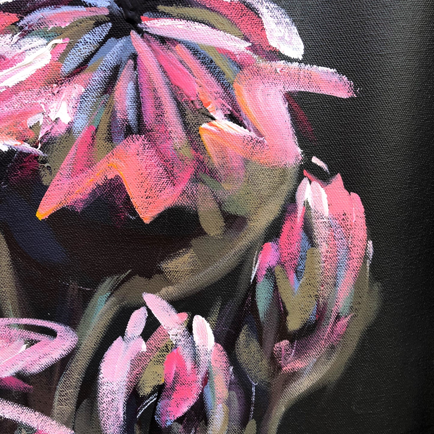 Twilight Protea 155x110cm FRAMED SOLD