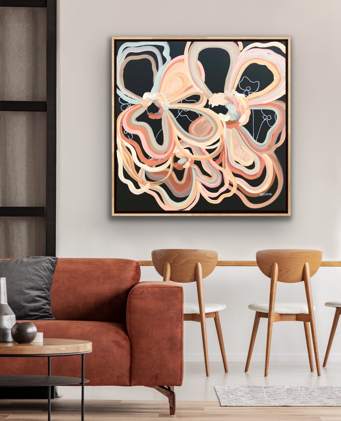 Vanilla Latte 90x90cm SOLD